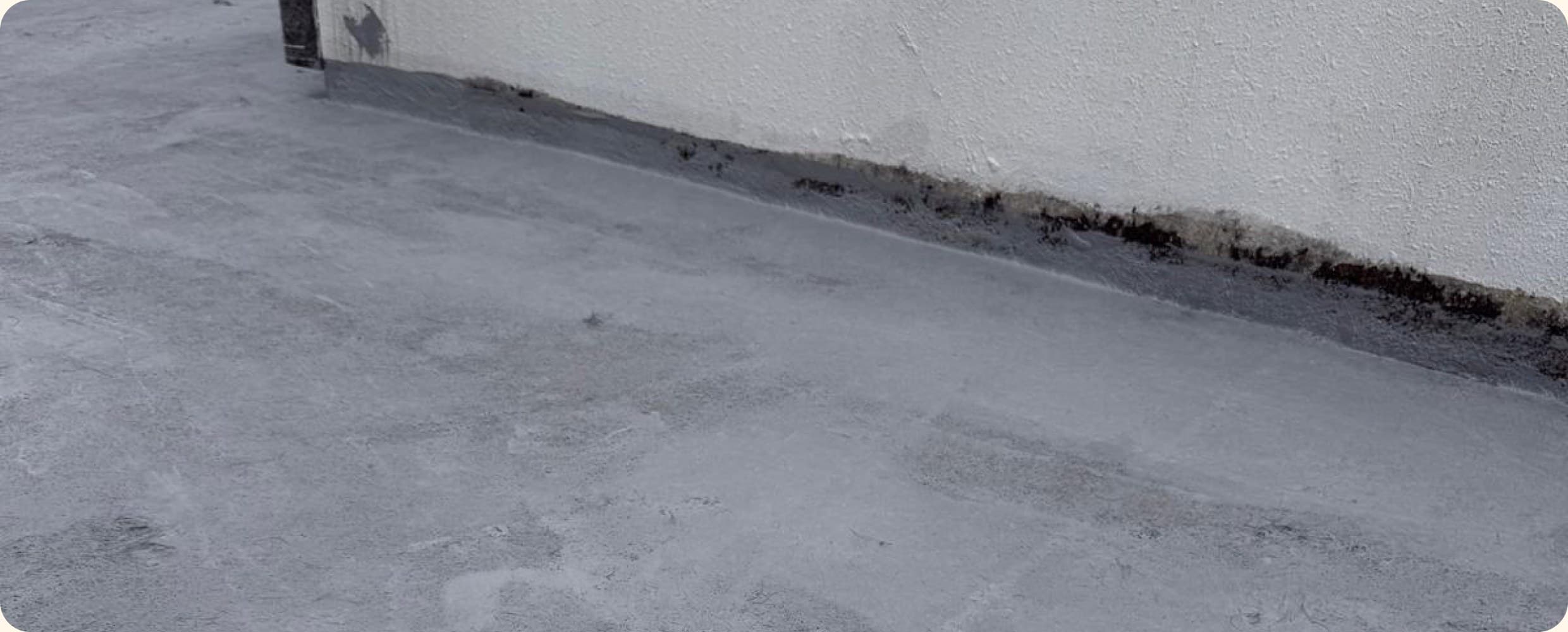 Completed floor and skirting after waterproofing