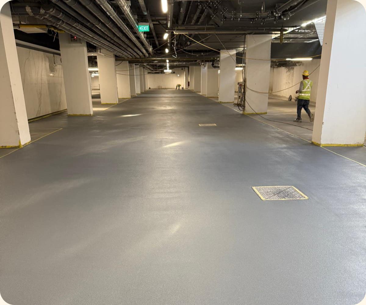 Finished car park driveway coating